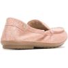 imageHush Puppies Womens AIDI Mocc Slipon Driving Style LoaferPale Peach Metallic Print Leather