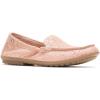 imageHush Puppies Womens AIDI Mocc Slipon Driving Style LoaferPale Peach Metallic Print Leather